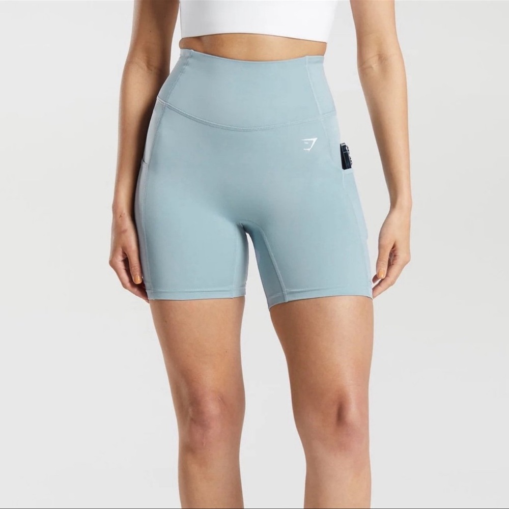 Gymshark Pocket Shorts in Salt Blue